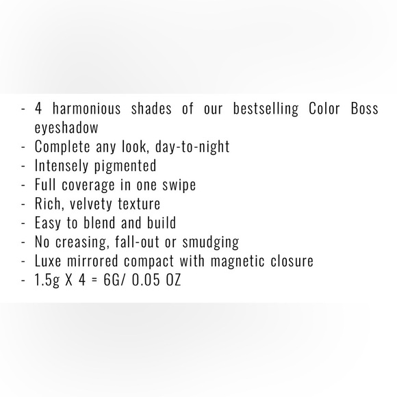 IL MAKIAGE Eyeshadow Palette with 4 colors as shown in pictures. BNIB - Picture 8 of 8